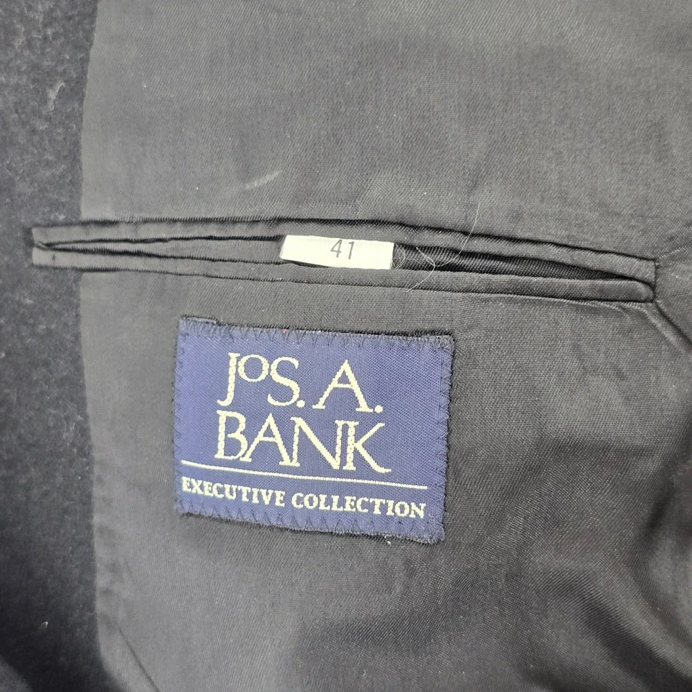 Jos. A. Bank Blazer 41 Executive Collection Black Wool Two Button Sport Coat